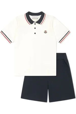 Moncler Conjunto de shorts con aplique del logo