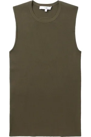 tibi Top de canlé con detalle de abertura