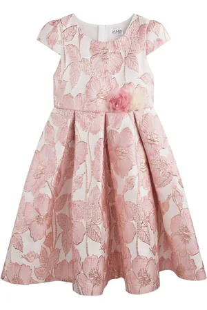 IAME Vestido acampanado de brocado
