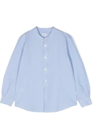 Il gufo Camisa seersucker con motivo de rayas