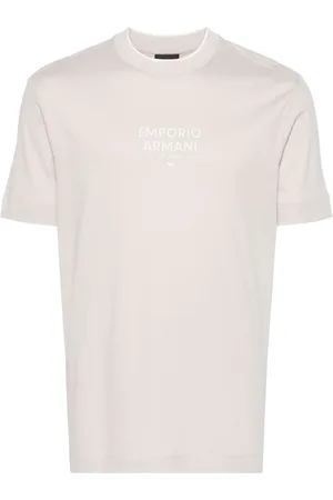Emporio Armani Playera con logo engomado