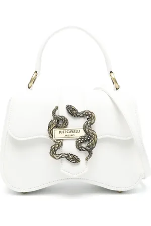Roberto Cavalli Tote con placa del logo