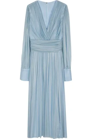 RHEA COSTA Vestido midi con diseño drapeado