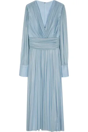 RHEA COSTA Vestido midi con diseño drapeado