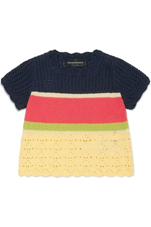 Emporio Armani Top tejido de crochet