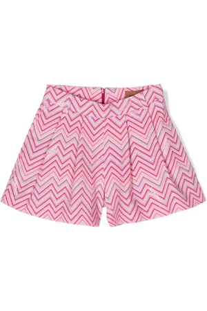 Missoni Shorts con pinzas y estampado en zigzag