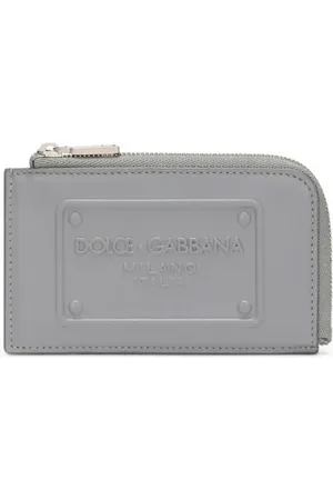Dolce & Gabbana Tarjetero con logo en relieve