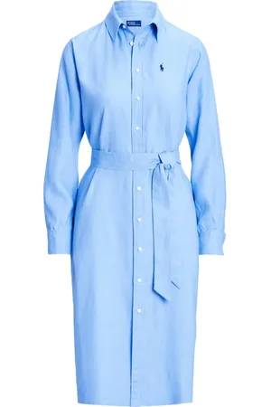 Ralph Lauren Vestido camisero con logo bordado