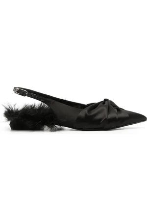 Roberto Cavalli Flats con detalle de pluma