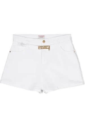 Pinko Shorts de mezclilla con hebilla del logo