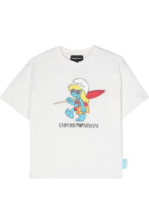 Emporio Armani Playera con estampado The Smurf