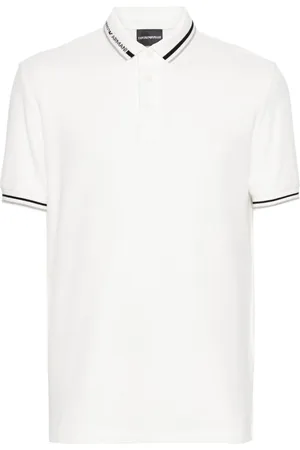 Emporio Armani Playera tipo polo con logo en jacquard