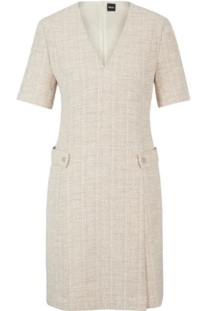 HUGO BOSS Vestido corto de tweed