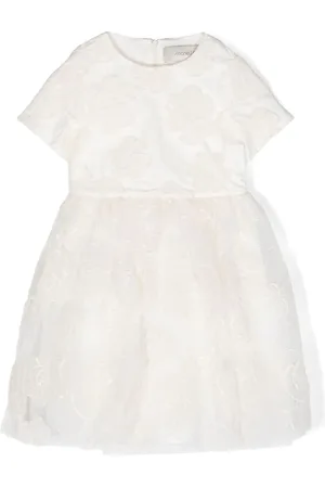 Simonetta Vestido de tul con bordado floral
