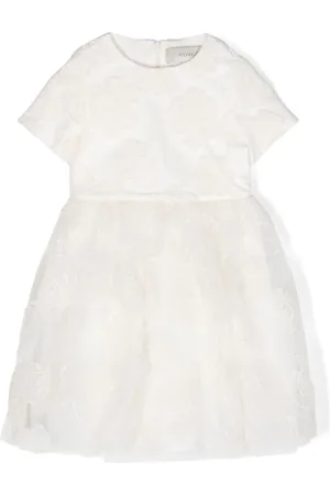 Simonetta Vestido de tul con bordado floral