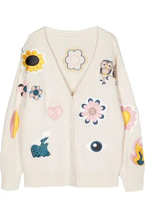 Cynthia Rowley Cárdigan Playful Patchwork