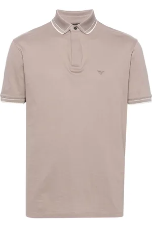 Emporio Armani Playera tipo polo con logo bordado