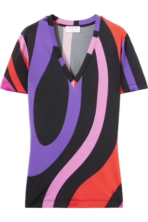 Puccini Playera con estampado Marmo