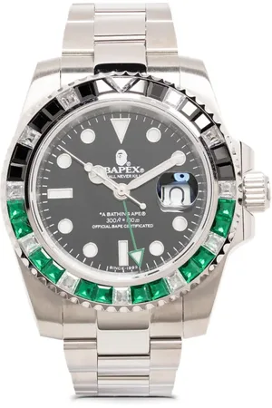 A Bathing Ape Reloj Type 2 BAPEX Crystal Stone de 55mm