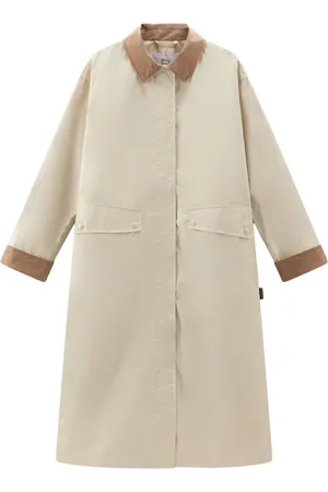 Woolrich Abrigo con diseño de dos tonos y botones