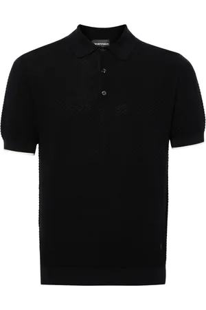 Emporio Armani Playera tipo polo con logo bordado