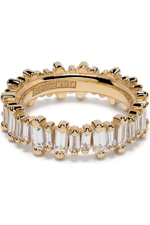 Suzanne Kalan Anillo eternity Bold en oro amarillo de 18kt con diamante