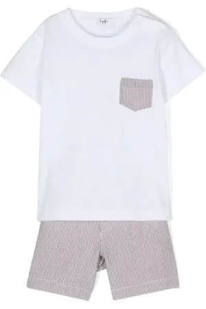 Il gufo Set de shorts con motivo de rayas