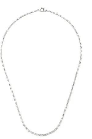 Suzanne Kalan Collar Linear en oro blanco de 18kt con diamantes