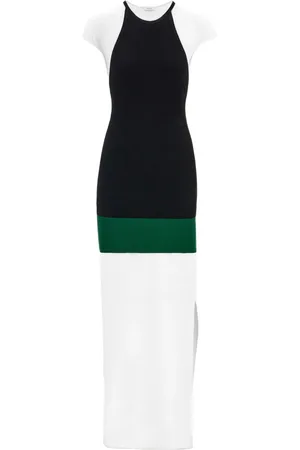 Salvatore Ferragamo Vestido midi a capas