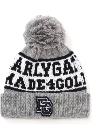 PEARLY GATES Gorro tejido con logo de intarsia