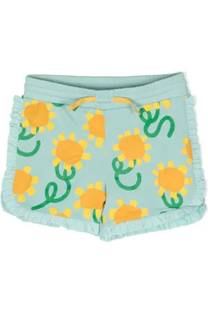 Stella McCartney Shorts con estampado de girasol