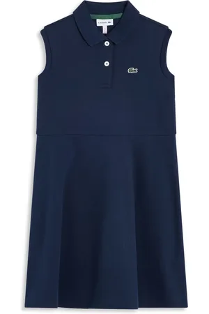 Lacoste Vestido acampanados con bordado de cocofrilo