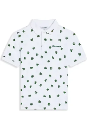 Lacoste Playera tipo polo con estampado Crocodile Paw