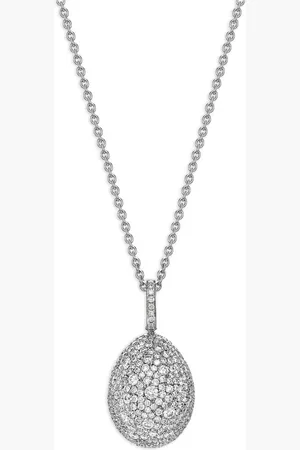 Faberge Collar Emotion Egg en oro blanco de 18kt con diamante