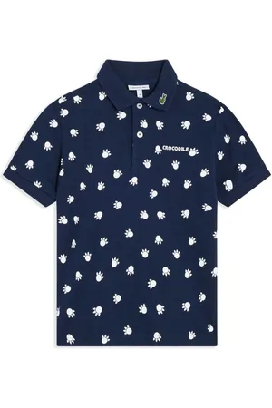 Lacoste Playera tipo polo con estampado gráfico