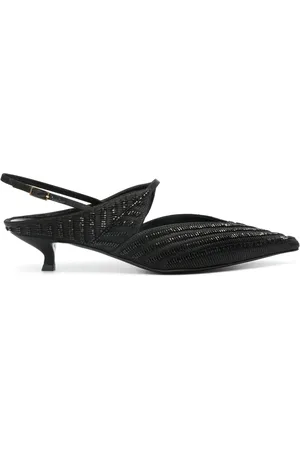 Giorgio Armani Zapatillas con detalles de mostacillas y tacón de 35mm