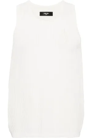 AMIRI Logo-embroidered vest top