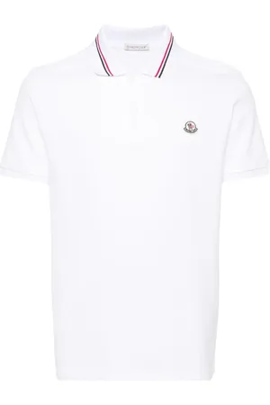 Moncler Playera tipo polo con parche del logo