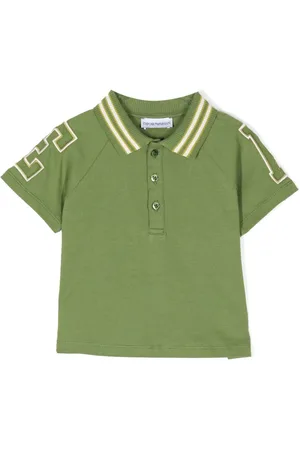 Emporio Armani Playera tipo polo con aplique del logo