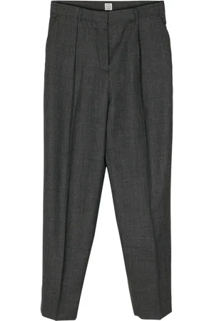 Totême Mélange-effect tailored trousers
