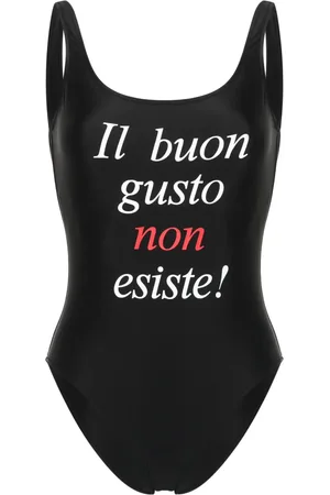 Moschino Traje de baño con eslogan estampado