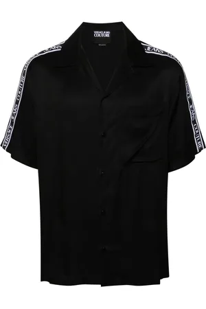 VERSACE Camisa manga corta franja del logo