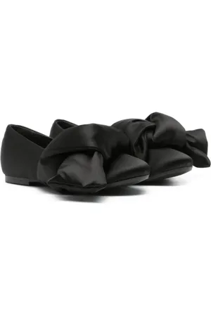 Nº21 Flats satinados con detalle de nudo
