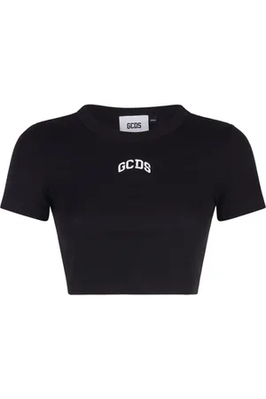 GCDS Playera corta con logo bordado