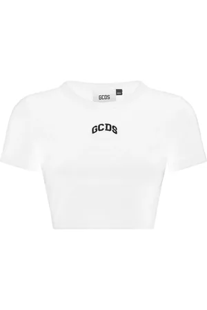 GCDS Playera corta con logo bordado