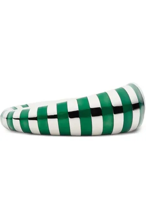 Salvatore Ferragamo Pulsera con motivo de rayas esmaltadas