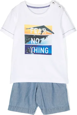 Lapin House Conjunto de shorts con eslogan estampado
