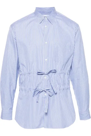 Comme des Garçons Camisa con rayas estampdas