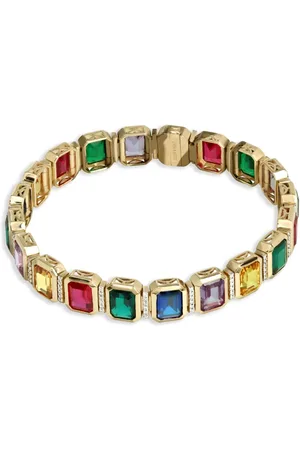 Lark & Berry Pulsera Nexus en oro amarillo de 14kt con piedras