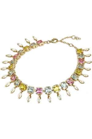 Lark & Berry Pulsera Ful Blossom en oro amarillo de 14kt con diamante y zafiro